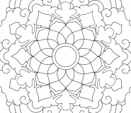 Colorful Flower Mandala - coloring page n° 752