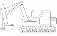 Hydraulic Crawler Excavator - coloring page n° 776