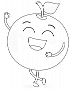 Cartoon Orange - coloring page n° 780