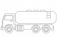 Fuel Tanker Truck - coloring page n° 786