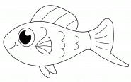 Swordtail Fish - coloring page n° 799