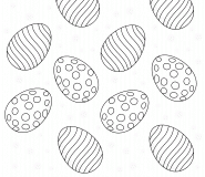 Beautifully Decorated Easter Eggs - coloring page n° 802