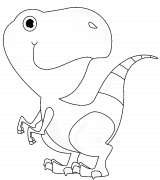 Cartoon Dinosaur - coloring page n° 810