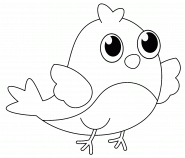 Cartoon Bird - coloring page n° 811