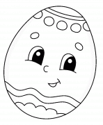 Cartoon Easter Egg - coloring page n° 820