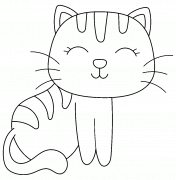Cartoon Kitten - coloring page n° 822