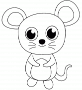 Cartoon Mouse - coloring page n° 823