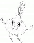 Cartoon Onion - coloring page n° 829