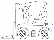 Forklift - coloring page n° 861