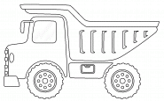 Mining Dump Truck - coloring page n° 869