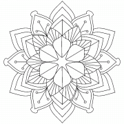 Mandala Flower - coloring page n° 870