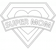 Super MOM!!! - coloring page n° 880