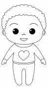 Cute Baby Boy - coloring page n° 883