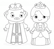 The King and The Queen - coloring page n° 887