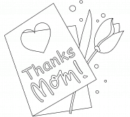 Thanks Mom! (Greeting Card) - coloring page n° 888