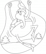 Happy Santa Claus - coloring page n° 89