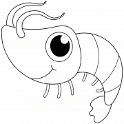 Cartoon Shrimp - coloring page n° 892