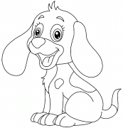 Cartoon Cocker Spaniel - coloring page n° 897