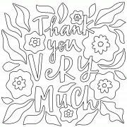 Thank You Very Much - coloring page n° 898