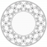 Circle shaped Mandala - coloring page n° 901