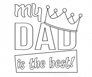 My DAD is the BEST! - coloring page n° 912
