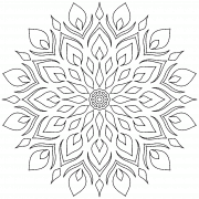 Flaming Mandala - coloring page n° 920