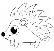 Cartoon Hedgehog - coloring page n° 956