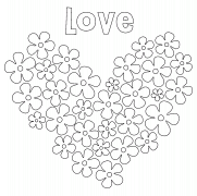 Love Flowers - coloring page n° 97