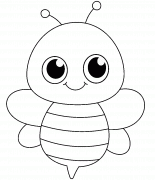 Cartoon Bee - coloring page n° 971