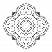 Floral Mandala (Ethnic Style) - coloring page n° 974