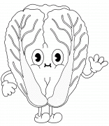 Cartoon Chinese Cabbage - coloring page n° 986
