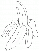 Peeled Banana - coloring page n° 993