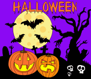 Dark Halloween Landscape | Free Online Coloring Page