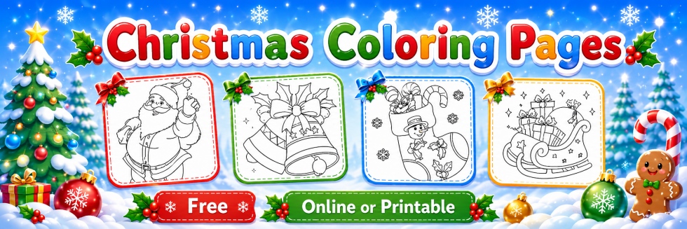 🎄Christmas Coloring Pages -Free Coloring Pages for Kids