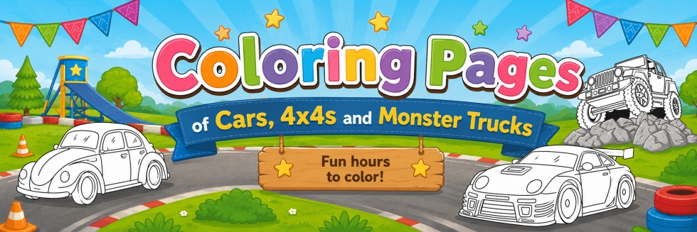 🚗Cars -Free Coloring Pages for Kids