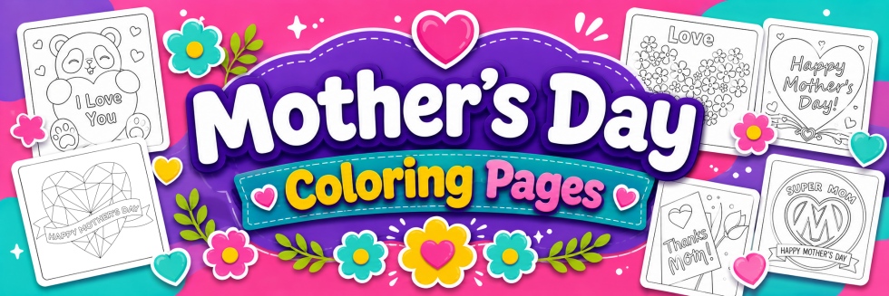 👩👧Mother's Day - Free Coloring Pages for Kids 👩👧Mother's Day -Free Coloring Pages for Kids