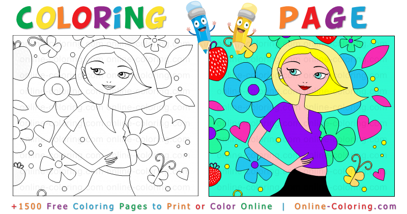 Free Teen Online Coloring Pages