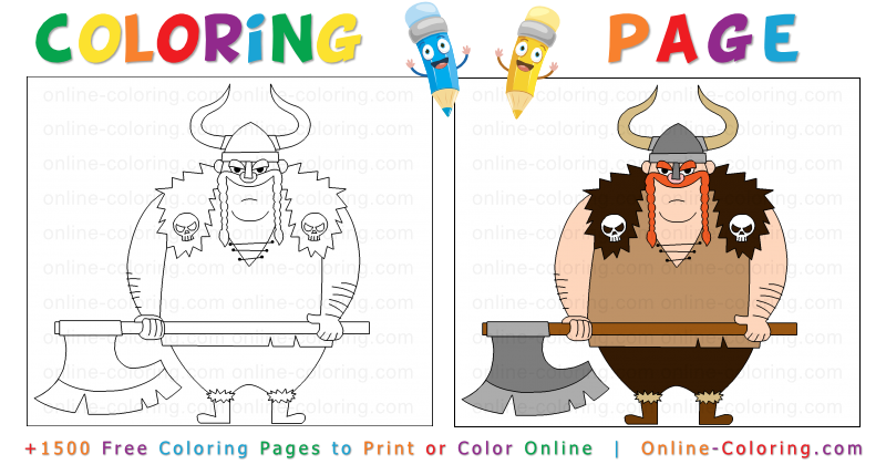 free coloring pages of vikeings