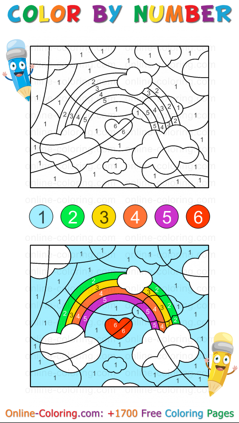 A Magic Rainbow To Reveal Color By Number Play Online For Free A Magic Rainbow To Reveal Color By Number Play Online For Free