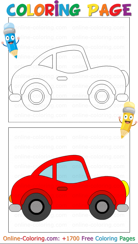 Online Colouring Pages For Kids Cars 2025 