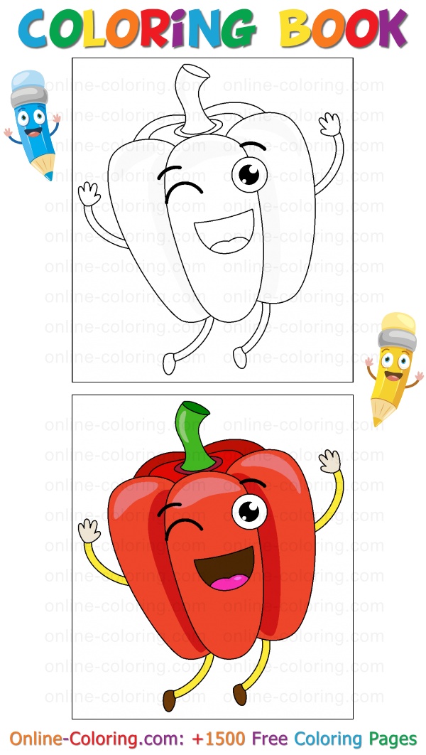 coloring pages pepper